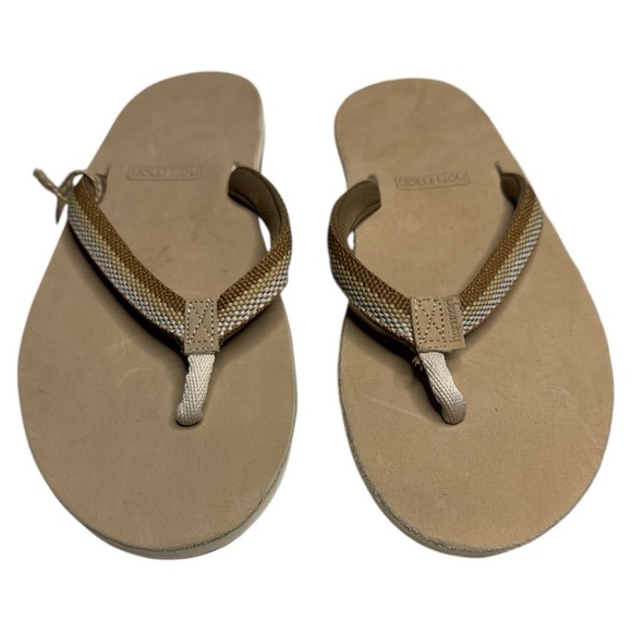 Hari Mari Scouts Leather Flip Flops Sandals 9 NWT - Picture 7 of 7